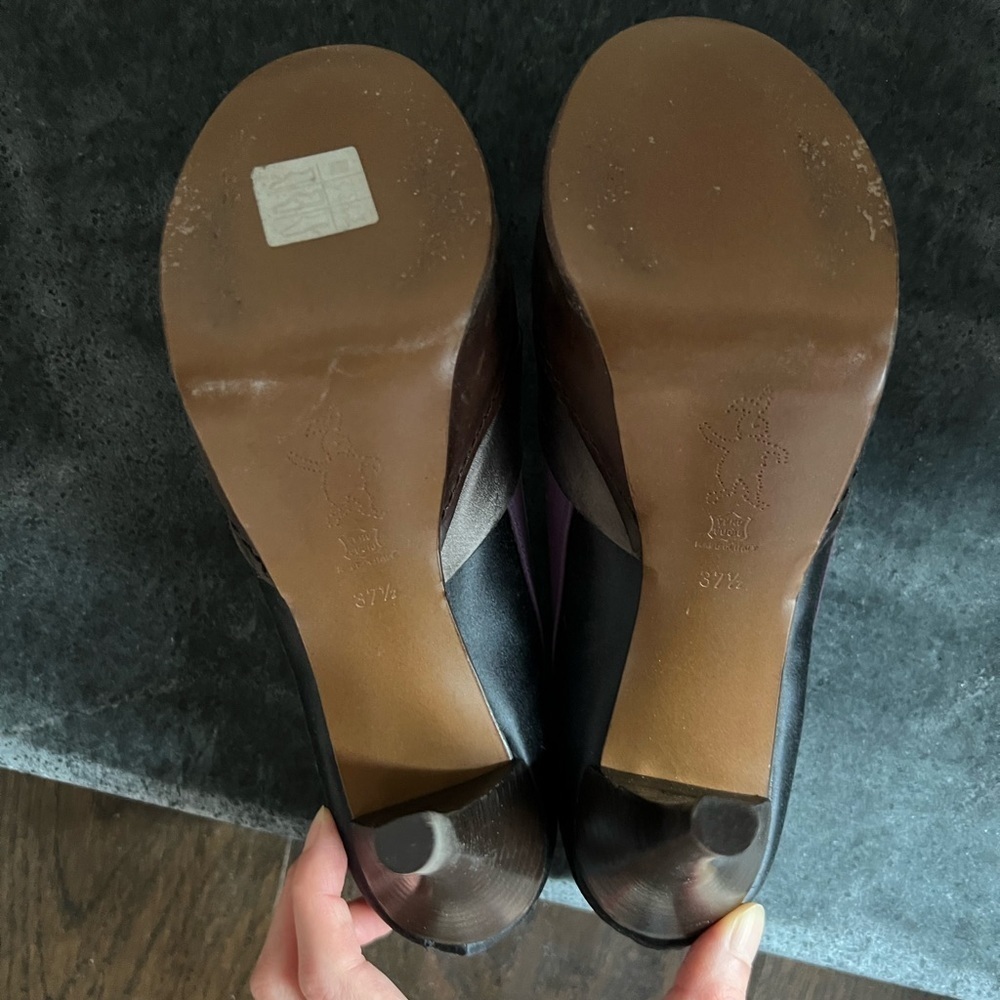 Marni Satin Multi Color Platform Pumps - image 5